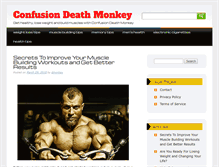 Tablet Screenshot of confusiondeathmonkey.com